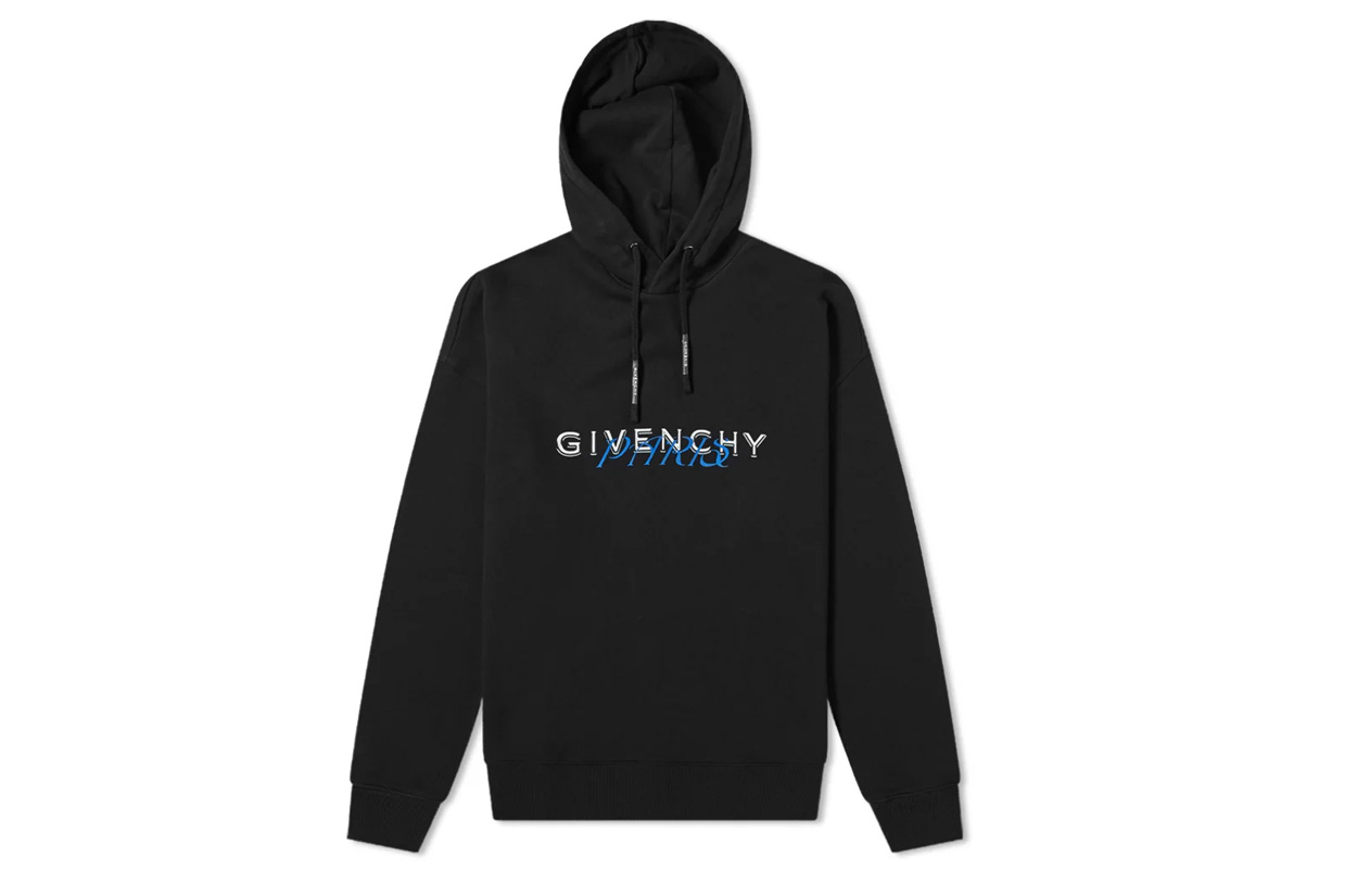 Givenchy AMORE Logo Print Black Hoodie Black BMJ06U30AF-001
