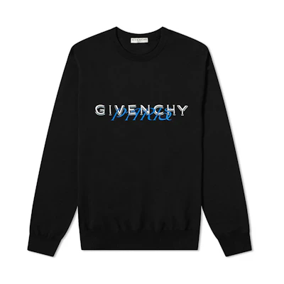 Givenchy AMORE Logo Print Crewneck Sweatshirt Black BMJ06V30AF-001