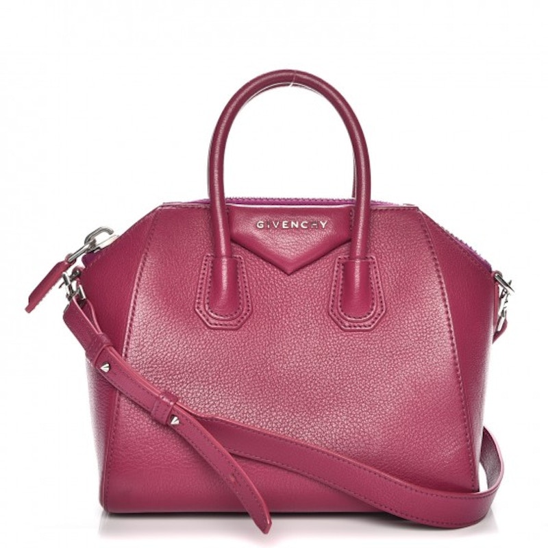 Givenchy Antigona Tote Sugar Goatskin Mini Magenta
