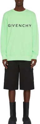 GIVENCHY Archetype SS23 Sweater Hijau Logo Cetakan Lengan Panjang Lelaki. BMJ0HA3YAC-326 Lookbook GIVENCHY Archetype SS23 Sweater Hijau Logo Cetakan Lengan Panjang Lelaki. BMJ0HA3YAC-326