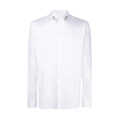Givenchy Arrow Label Cotton Casual Long Sleeve Shirt Mens White. BM605R1Y39-100