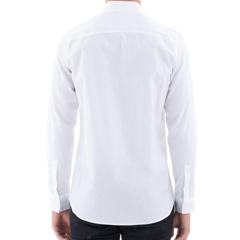 Shop Givenchy Arrow Label Kemeja Lengan Panjang Kasual Pria Putih. BM605R1Y39-100