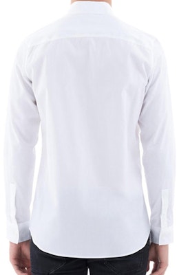 Givenchy Arrow Label Kemeja Lengan Panjang Kasual Pria Putih. BM605R1Y39-100 Shop Givenchy Arrow Label Kemeja Lengan Panjang Kasual Pria Putih. BM605R1Y39-100