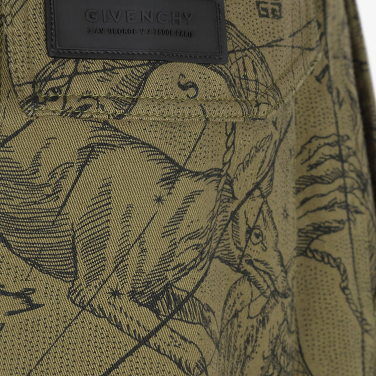 Sizing ジバンシー アストラル マルチポケット カーゴパンツ カーキ BM50L9133A-308