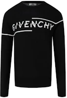 Order Givenchy 不對稱字母羊毛針織毛衣 黑色 BM90B4404X-004