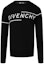Order Givenchy Sweater Rajutan Wol Hitam Asimetris Huruf BM90B4404X-004