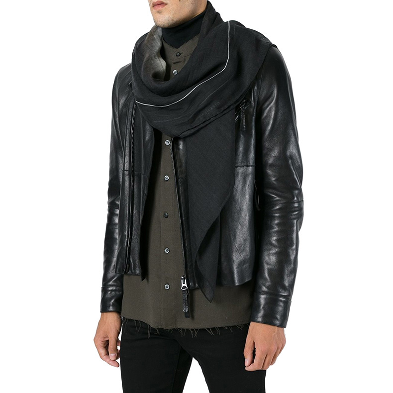 Details for 纪梵希黑色狒狒印花方形丝巾 男女通用 1212GV-SE192-001