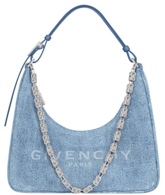 Givenchy Bag Small Moon Cut Out in Washed Denim with Chain Medium blue Buy Givenchy Bag Small Moon Cut Out in Washed Denim with Chain Medium blue