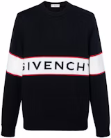 Givenchy Black Alphabet Logo Intarsia Knit Sweater BM900G400M Givenchy Black Alphabet Logo Intarsia Knit Sweater BM900G400M