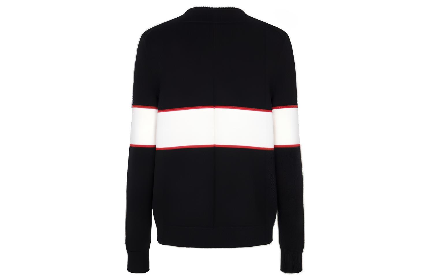 Lookbook Givenchy Sweater Hitam Alphabet Logo Intarsia Rajut. BM900G400M