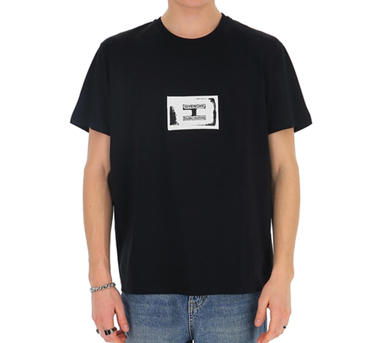 Givenchy Black Crewneck Cotton Short Sleeve T-Shirt BM70UQ3002-001 圖 5
