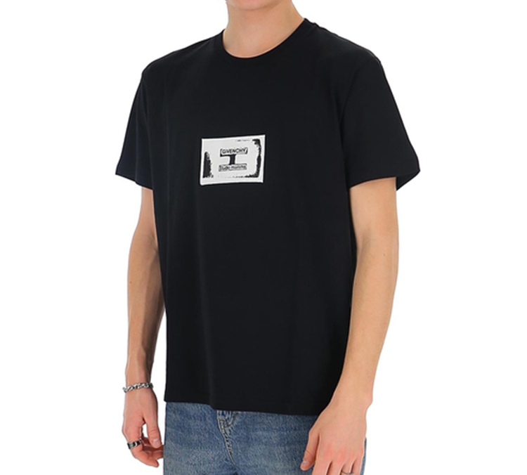 Givenchy Black Crewneck Cotton Short Sleeve T-Shirt BM70UQ3002-001 圖 7