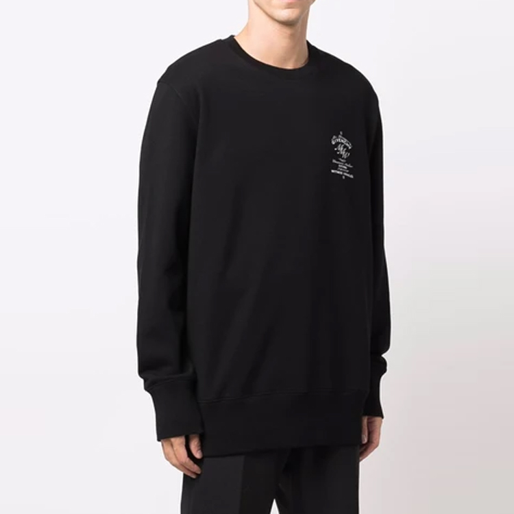 Shop GIVENCHY Sweatshirt Hitam Crewneck Lengan Panjang. BMJ0DL3Y6V-001