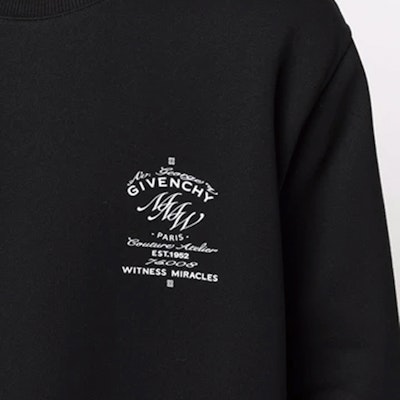 GIVENCHY Sweatshirt Hitam Crewneck Lengan Panjang. BMJ0DL3Y6V-001 Details for GIVENCHY Sweatshirt Hitam Crewneck Lengan Panjang. BMJ0DL3Y6V-001