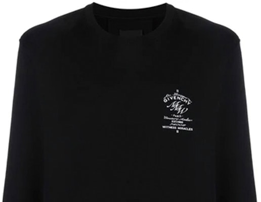 GIVENCHY Sweatshirt Hitam Crewneck Lengan Panjang. BMJ0DL3Y6V-001 Sizing GIVENCHY Sweatshirt Hitam Crewneck Lengan Panjang. BMJ0DL3Y6V-001