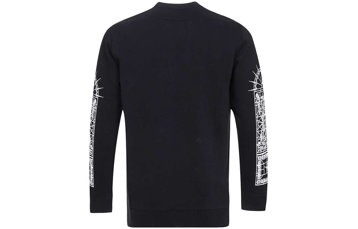 Lookbook 紀梵希黑色圓領圖案設計長袖衛衣 16F7365653-001