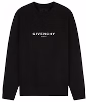 Order GIVENCHY 黑色圓領衛衣 號印字母徽標設計。 BMJ0CB3Y6V-001
