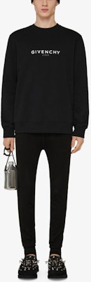 GIVENCHY 黑色圓領衛衣 號印字母徽標設計。 BMJ0CB3Y6V-001 Shop GIVENCHY 黑色圓領衛衣 號印字母徽標設計。 BMJ0CB3Y6V-001