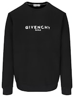 GIVENCHY Black Crewneck Sweatshirt with Logo Print BM700U30AF-001 GIVENCHY Black Crewneck Sweatshirt with Logo Print BM700U30AF-001