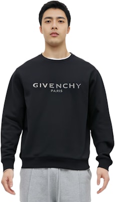 GIVENCHY 黑色印花Logo圓領長袖上衣 BMJ07Z30AF-001 Details for GIVENCHY 黑色印花Logo圓領長袖上衣 BMJ07Z30AF-001