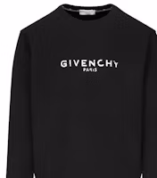 Sizing GIVENCHY 黑色圓領印花標誌衛衣 BM700U30AF-001