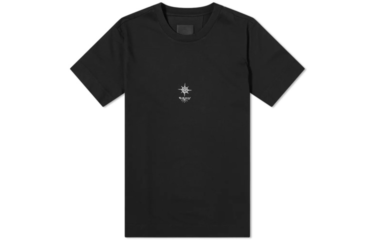 GIVENCHY Black Cross Crew Neck Casual Short Sleeve T-Shirt BM713H3Y6B-001 圖 2