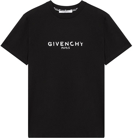 givenchy-black-distressed-logo-print-cotton-crewneck-t-shirt-bm-70-k93002-001