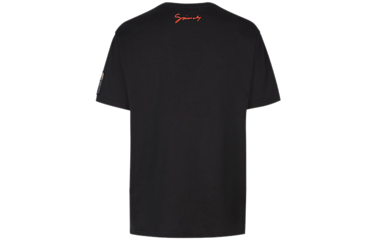 Lookbook 纪梵希黑色图案印花圆领短袖T恤 BM70ZQ3002-001