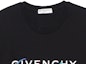 Details for GIVENCHY Baju T-Shirt Hitam Logo Tulisan Bersulam Kapas BM70RL3002-001