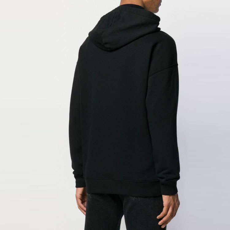 GIVENCHY Black Hoodie with Letter Logo Print and Long Sleeves. BMJ03730AF-001 圖 4