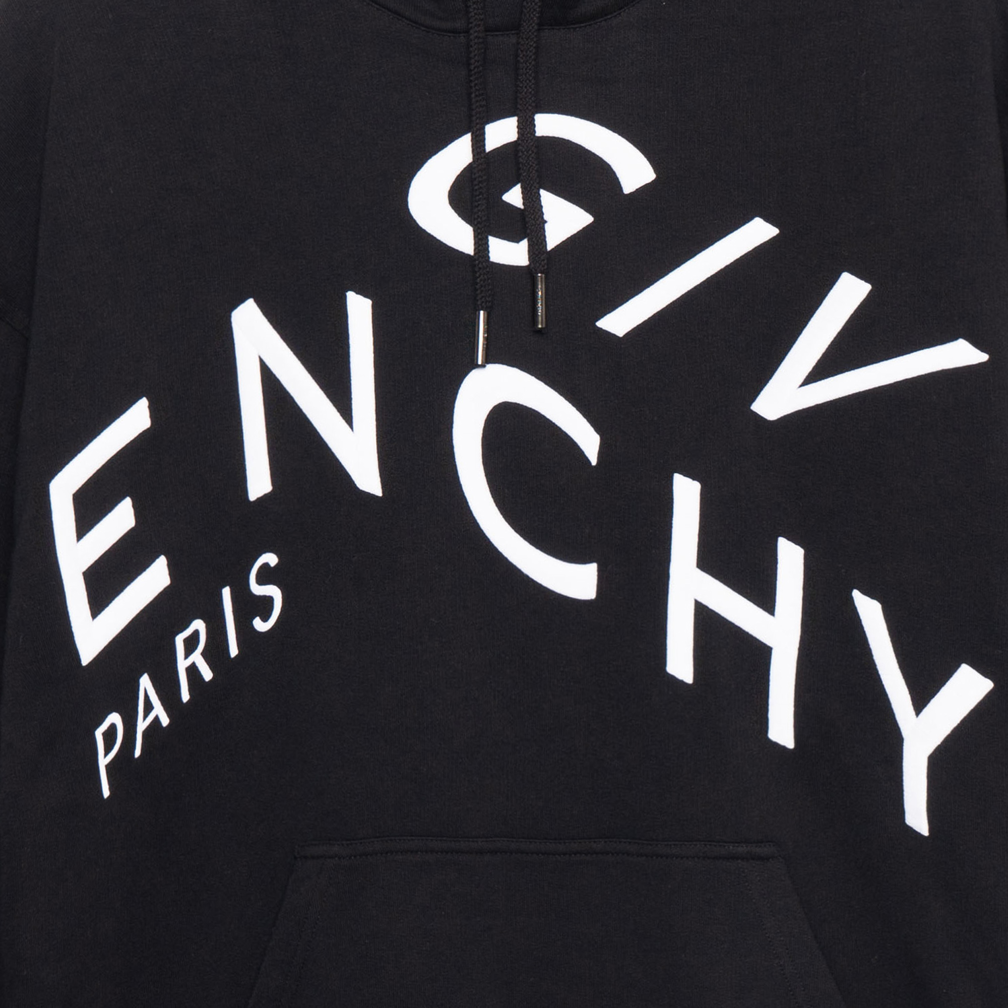 Cheap Sudadera Negra Givenchy con Bordado de Logo y Letras BMJ07G30AF-004