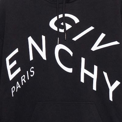 Sudadera Negra Givenchy con Bordado de Logo y Letras BMJ07G30AF-004 Cheap Sudadera Negra Givenchy con Bordado de Logo y Letras BMJ07G30AF-004