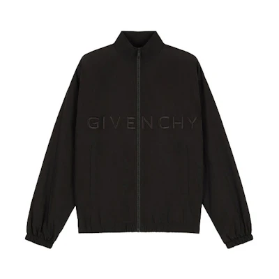 Givenchy Black Jacket with Solid Color Letter Print BM00SE11BX-001