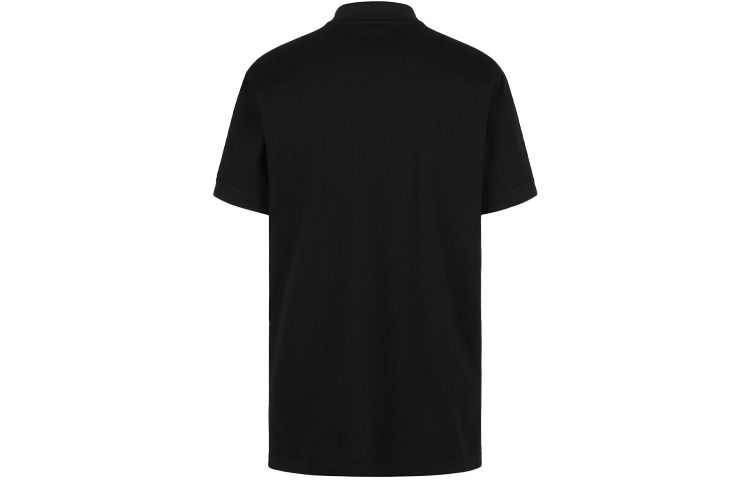 Lookbook GIVENCHY Kaos Polo Hitam Cetak Huruf Lengan Pendek Straight-Cut. BM71173006-001