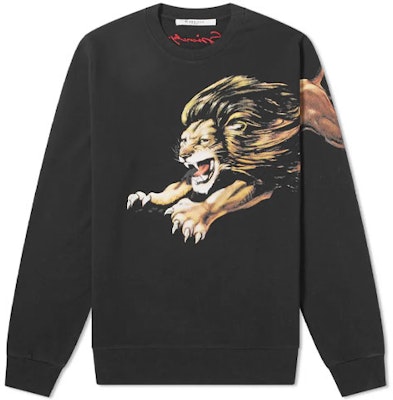 Sudadera Negra con Gráfico de León GIVENCHY BM70EE30AF-001 Order Sudadera Negra con Gráfico de León GIVENCHY BM70EE30AF-001
