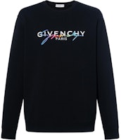 GIVENCHY Black Logo Crewneck Sweatshirt BMJ03C30AF-001 GIVENCHY Black Logo Crewneck Sweatshirt BMJ03C30AF-001