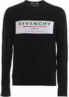 Givenchy Black Logo Knit Wool Sweater BM90BT406B-973 Givenchy Black Logo Knit Wool Sweater BM90BT406B-973