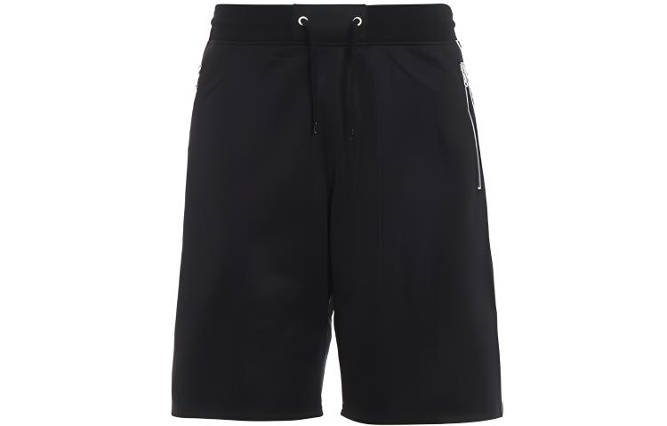 Givenchy Black Logo Print Drawstring Shorts with Zip Pocket BM5094300B-001