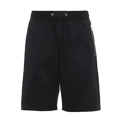 Givenchy Black Logo Print Drawstring Shorts with Zip Pocket BM5094300B-001