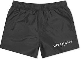 Givenchy Black Logo Print Mid-Rise Slim Casual Shorts BMA0061Y5N-001 Givenchy Black Logo Print Mid-Rise Slim Casual Shorts BMA0061Y5N-001