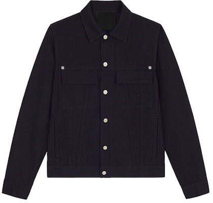 Chaqueta Negra Givenchy con Logo Tachonado, Manga Larga y Botones. BM00Q650KK-001 Order Chaqueta Negra Givenchy con Logo Tachonado, Manga Larga y Botones. BM00Q650KK-001