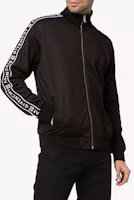 Shop GIVENCHY Black Logo Tape Zip-Up Track Jacket BM7006300B-001