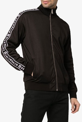 纪梵希黑色标志条纹拉链运动夹克 BM7006300B-001 Shop 纪梵希黑色标志条纹拉链运动夹克 BM7006300B-001
