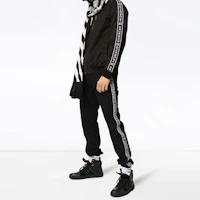Details for GIVENCHY Black Logo Tape Zip-Up Track Jacket BM7006300B-001