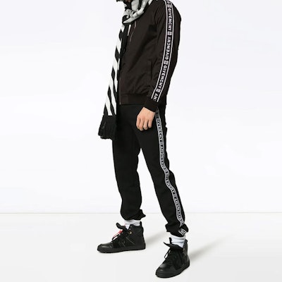 纪梵希黑色标志条纹拉链运动夹克 BM7006300B-001 Details for 纪梵希黑色标志条纹拉链运动夹克 BM7006300B-001