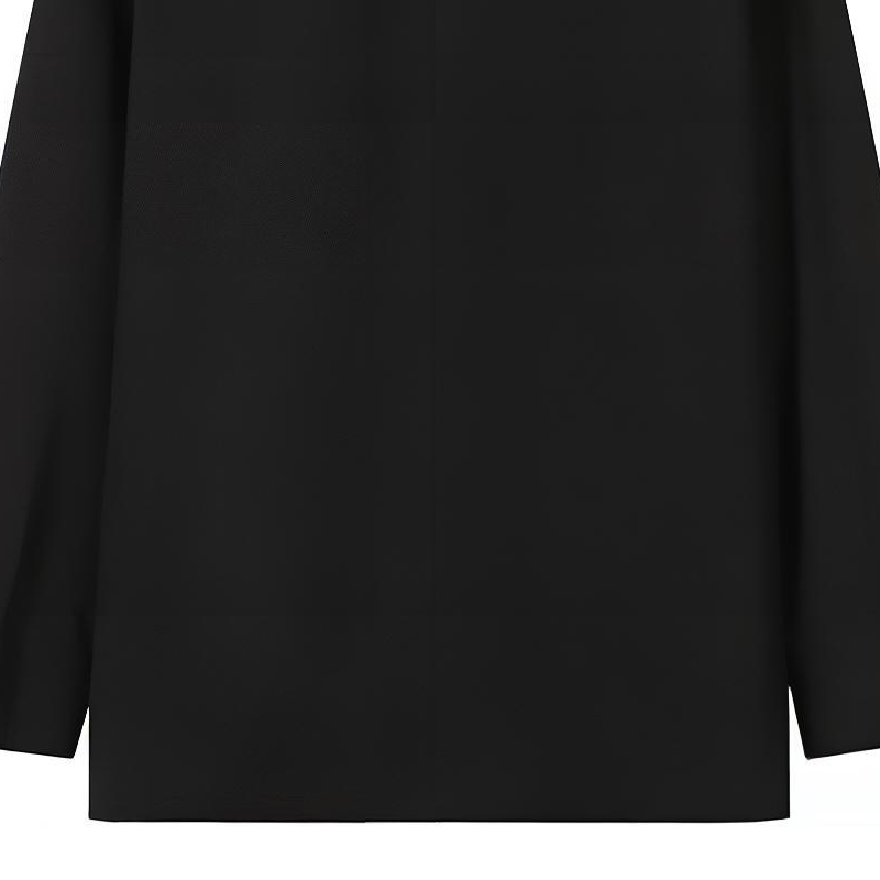 Cheap GIVENCHY Kemeja Lengan Panjang Hitam dengan Logo Metalik. BM60QK109F-001