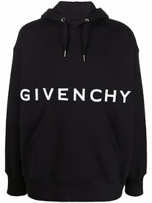GIVENCHY Hoodie Hitam Longgar dengan Rekaan Logo Huruf. BMJ0C93Y69-001 Order GIVENCHY Hoodie Hitam Longgar dengan Rekaan Logo Huruf. BMJ0C93Y69-001