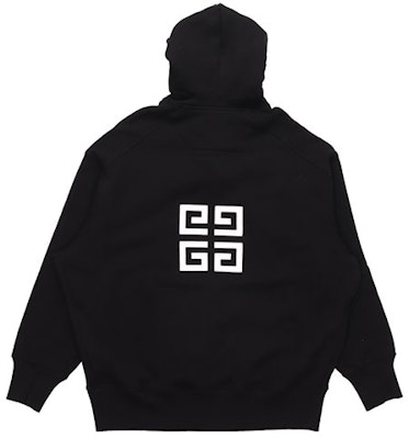 GIVENCHY Hoodie Hitam Longgar dengan Rekaan Logo Huruf. BMJ0C93Y69-001 Lookbook GIVENCHY Hoodie Hitam Longgar dengan Rekaan Logo Huruf. BMJ0C93Y69-001