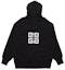 Lookbook GIVENCHY Hoodie Hitam Longgar dengan Rekaan Logo Huruf. BMJ0C93Y69-001