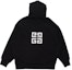 Shop GIVENCHY Hoodie Hitam Longgar dengan Rekaan Logo Huruf. BMJ0C93Y69-001